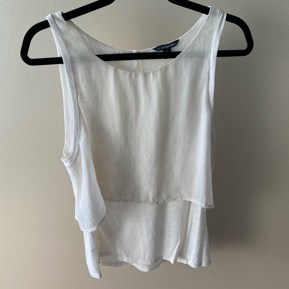 Cream Tank Top